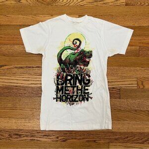 RARE! 2008 Suicide Season Bring Me The Horizon T-Rex Dinosaur Shirt